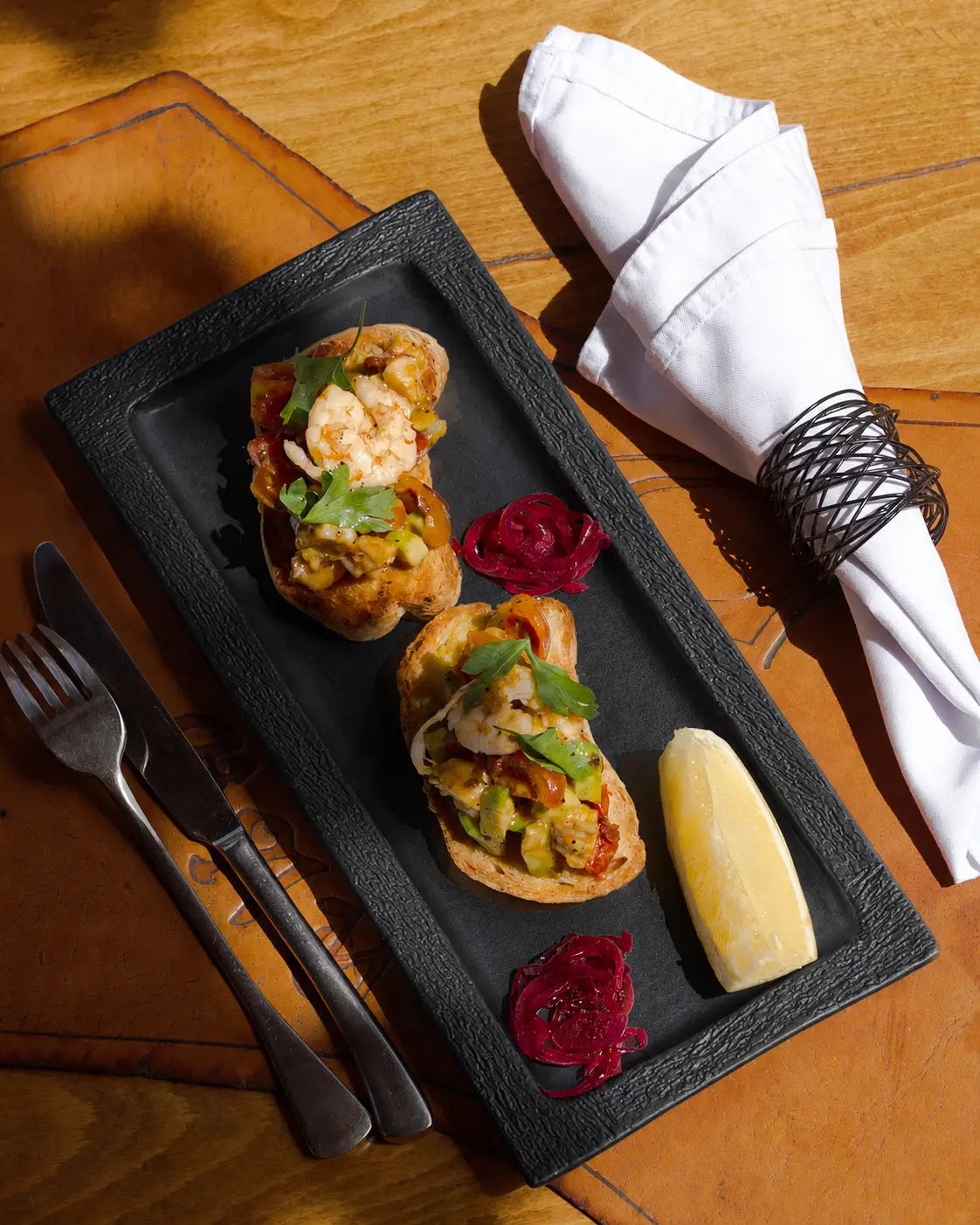 Shrimp Bruschetta from Gaucho Steak House
