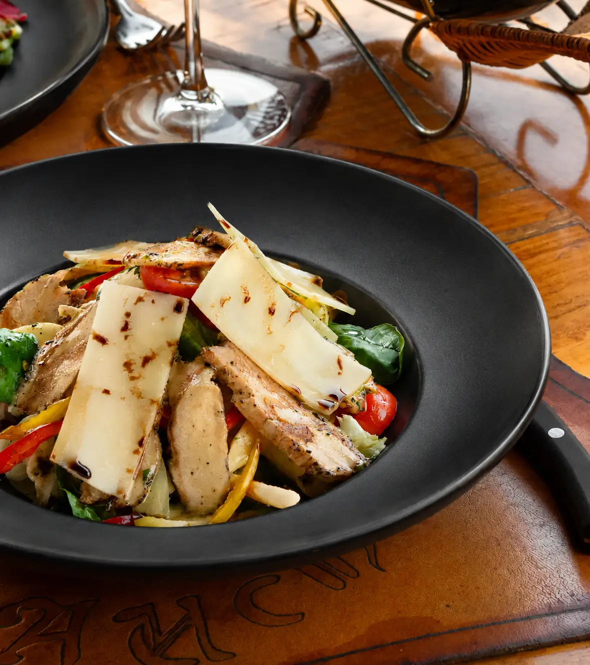 Pineapple Chicken Salad Instagram post from Gaucho Steak House